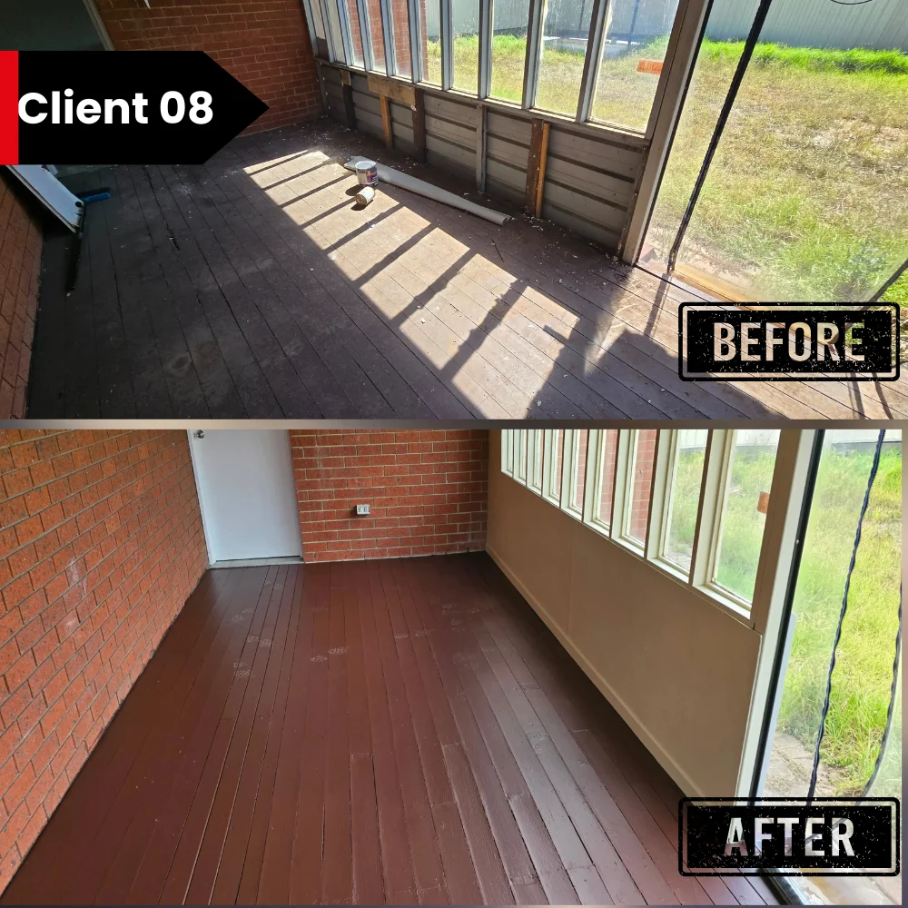 Deck Polishing Project in Melbourne