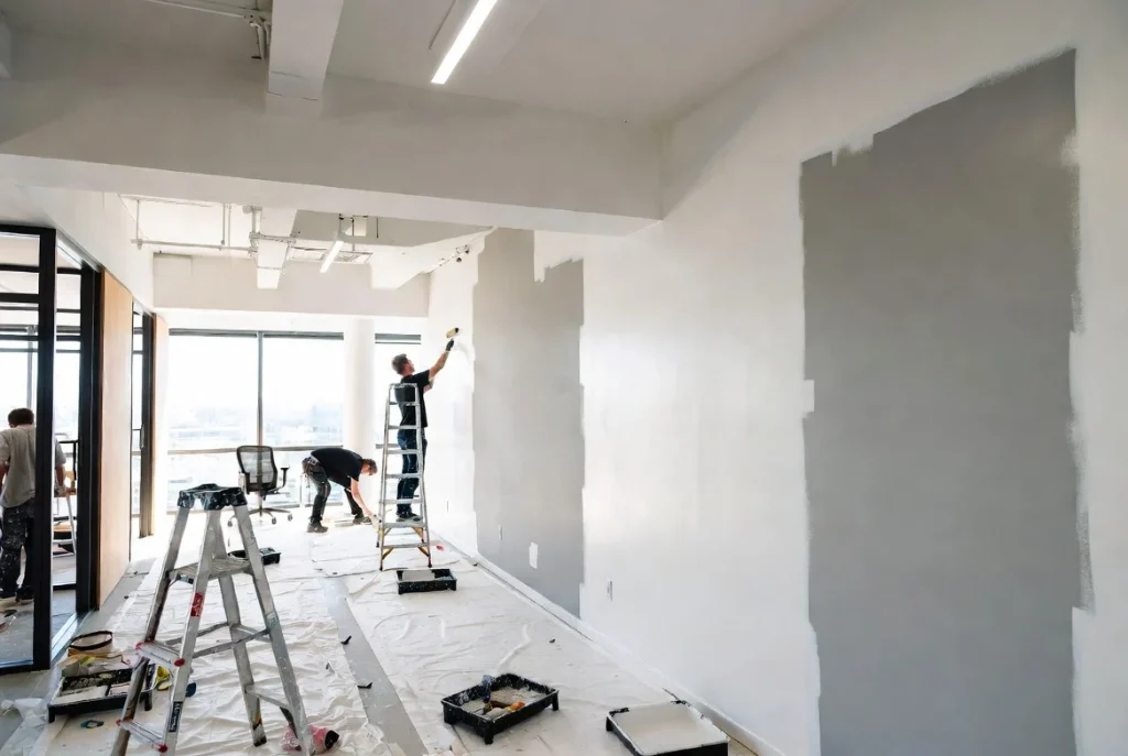 painters doing commercial painting job in Melbourne